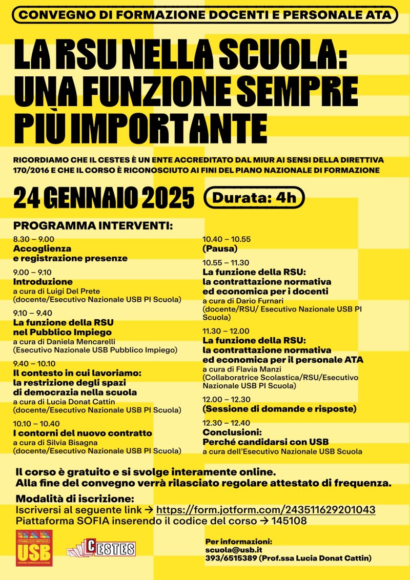 Convegno USB SCUOLA_CESTES